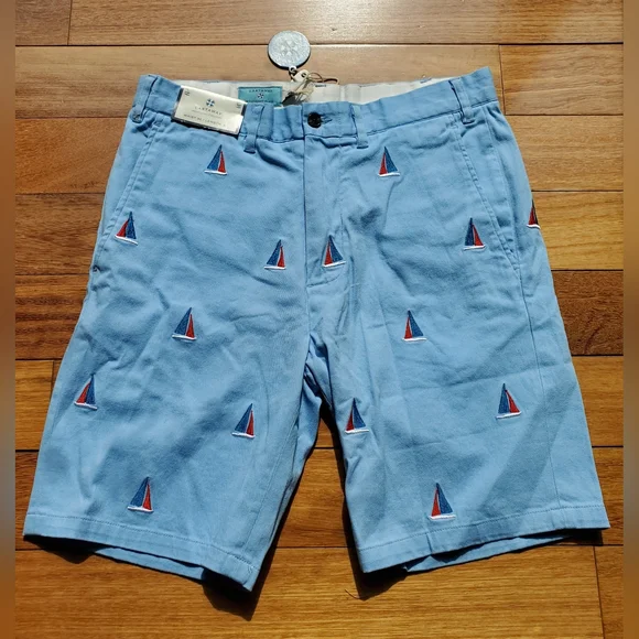 NWT Castaway Nantucket Americana Sailboat Shorts Size 30 and 40 - Picture 3 of 8